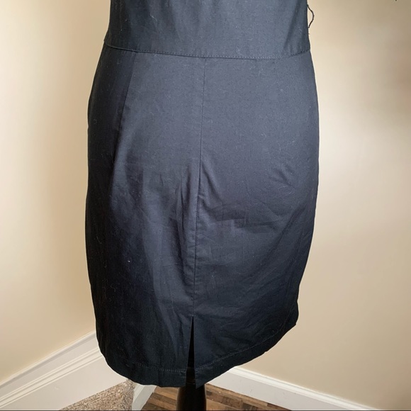 Express Ruffle Sleeveless Tuxedo Dress Black Sz 0 - Picture 11 of 15